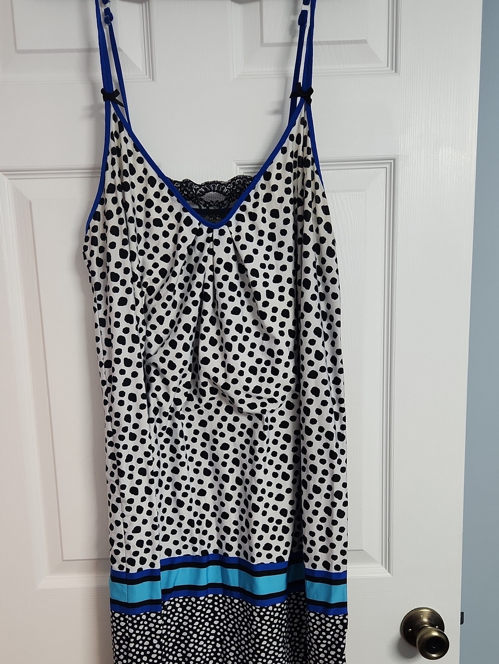 George White Polka Dot Night Gown